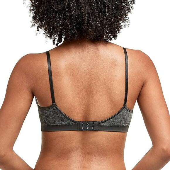 Hanes Womens Medium Wireless Full Coverage Convertible Smoothing T Shirt Bra - Picture 3 of 5